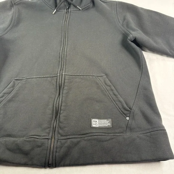 Alaskan Hardgear Hoodie Mens XL Black Full‎ Zip Heavyweight Casual Jacket - Picture 2 of 10